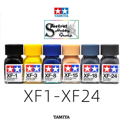 Sơn mô hình Tamiya Enamel XF1-XF24 paint Flat color màu mờ
