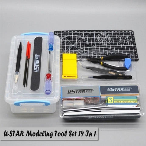 Bộ dụng cụ mô hình cơ bản đầy đủ Ustar Tool box Set ustar UA90067