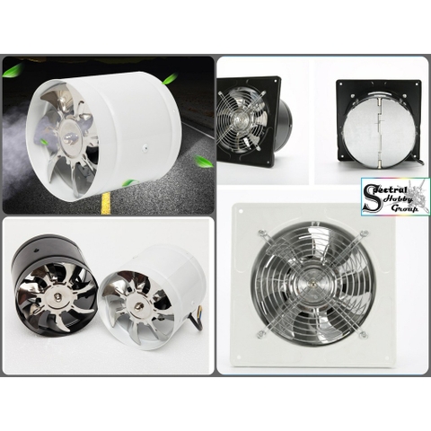 Quạt sắt hút mùi 7inch 8inch 50w 80w 100w sơnphòng tắm nhà bếp kitchen bathroom exhaust fan