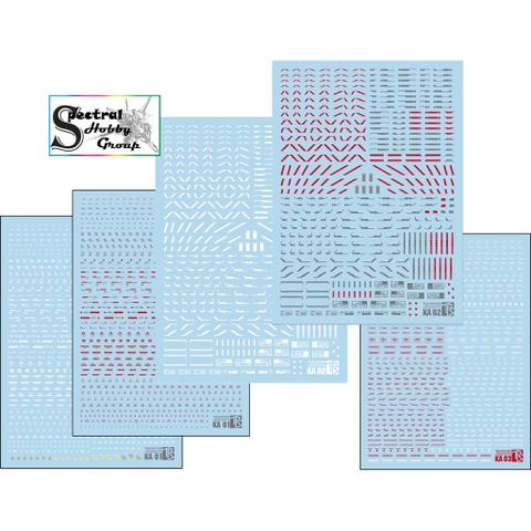 Decal nước dán mô hình TRS KA edition MG HG RG General Warning Caution number Logo Details series