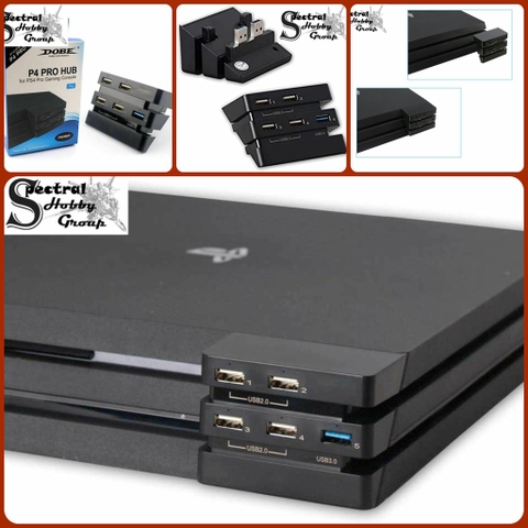 Thiết bị mở rộng USB PS4 Pro Hub for Gaming Console 4x USB 2.0 + 1x USB 3.0 DOBE