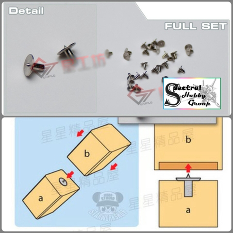 Dụng cụ metal part định vị điểm kết nối cho mô hình nhựa và resin Piling positioning tool - Gtemple