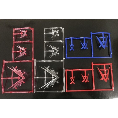 PHụ kiện mô hình bộ sừng Custom Astray Red Blue Frame RG HG MG