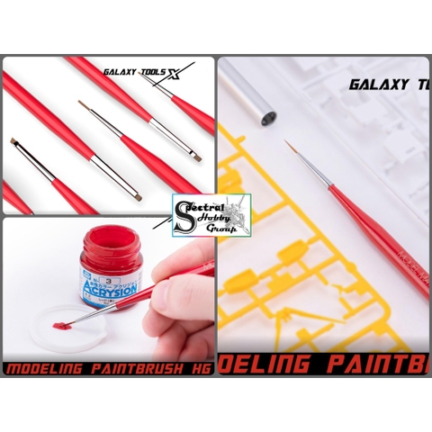 Bút cọ vẽ sơn mô hình hand pen draw brush paint Galaxy model