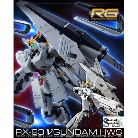 Mô hình lắp ráp RG 1/144 Nu Gundam HWS RX-93 pbandai