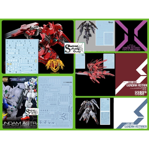 Decal nước dán mô hình MG RG HG Astraea Type F 8816 Avalanche Red White Water sticker