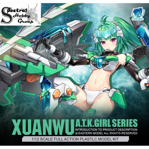 Mô hình nhựa lắp ráp ATKGIRL 04 XuanWu Sacred Beast 1/12 PA Pretty Armor Eastern Model