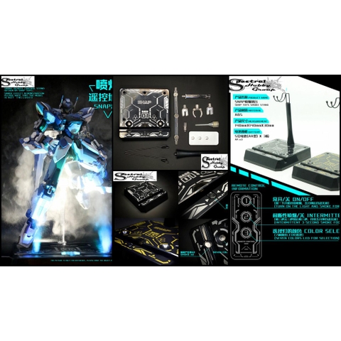 Đế giá đỡ Ation Base phun khói Figure SHF 1/6 1/12 MG 1/100 HG RG 1/144 spray platform smoke remote display stand