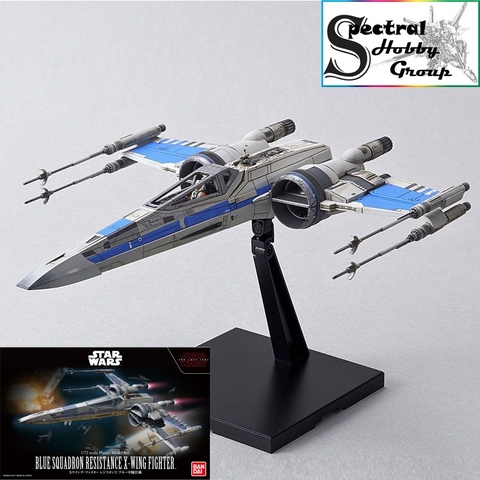 Mô hình nhựa lắp ráp BANDAI STAR WARS 1/72 BLUE SQUADRON RESISTANCE X-WING XWING FIGHTER