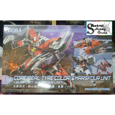 Mô hình lắp ráp HG 1/144 Core Real Type Color & MARSFOUR + support weapon gundam 008A
