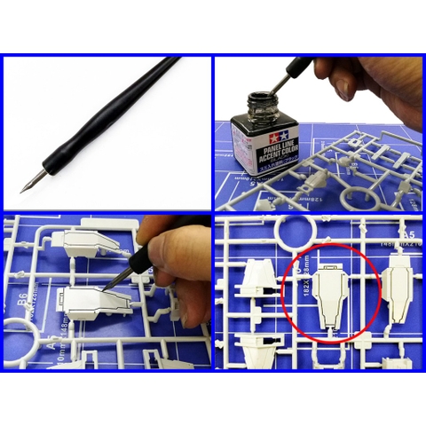 Dụng cụ mô hình Bút Panel Line Pen hỗ trợ kẻ line cho mô hình tool hobby