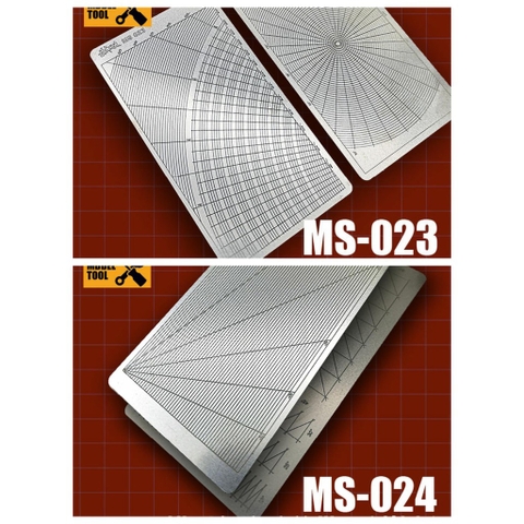 Dụng cụ mô hình Metal masking đường thẳng cong hình tròn MS023 MS024 023 024 template