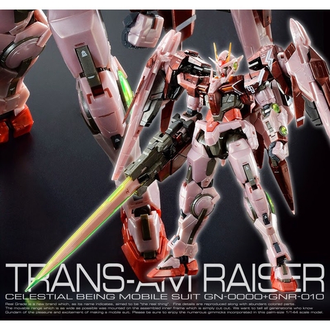 Mô hình lắp ráp RG 1/144 Gundam Trans-am 00 Raiser Gloss Injection - Bandai