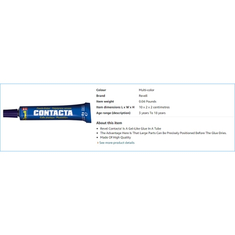 Dụng cụ keo dính nhựa mô hình REVELL 39602 Contacta Glue - Gel