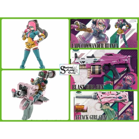 Mô hình lắp ráp Girl Gun Lady Bravo Tango Lady Commander Bianca - Attack girl gun - GGL Bandai