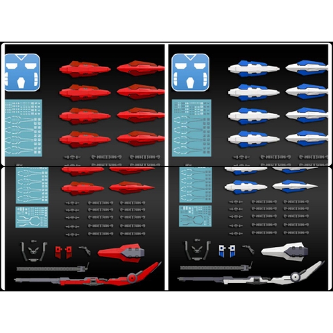 Phụ kiện mô hình SJL MG MB 1/100 PROTO GN HIGH MEGA LAUNCHER Heavy weapon set Shield