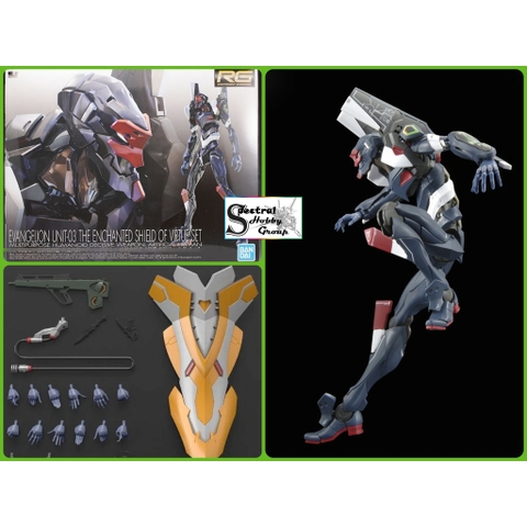 Mô hình lắp ráp EVA RG EVA03 Rebuild Evangelion Unit-03 Enchanted Shield Set - BANDAI