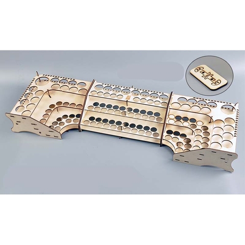 Các loại khay kệ giá để sơn mika gỗ Paint Rack