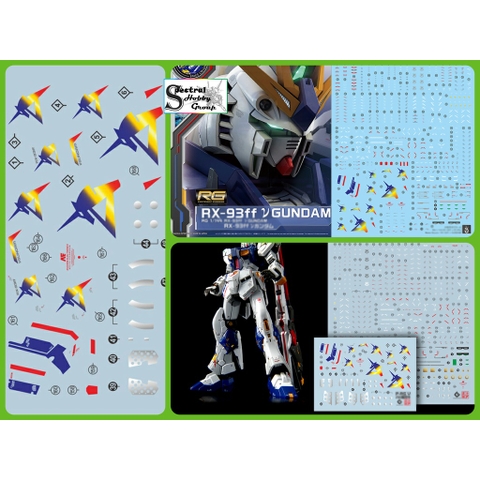 Decal nước dán mô hình RG NU RX93 RX-93FF water sticker các loại