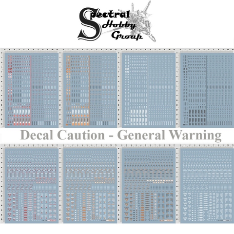 Decal nước dán mô hình RB01 RB02 cảnh báo MG HG RG EVO General Warning Caution Water Sticker