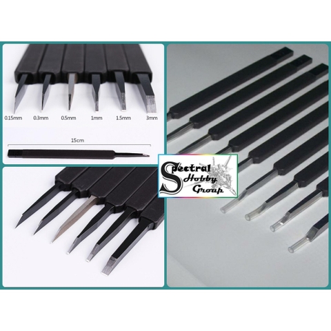 Dụng cụ kĩ thuật khắc mỹ thuật Chisel Blade kẻ tạo line 0.15 - 3.0mm CNDRAGON
