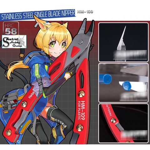 Kìm cắt mô hình HOBBY MIO HM109 không gỉ 1 lưỡi Ultra Thin Single Blade Nipper stainless steel high hardness