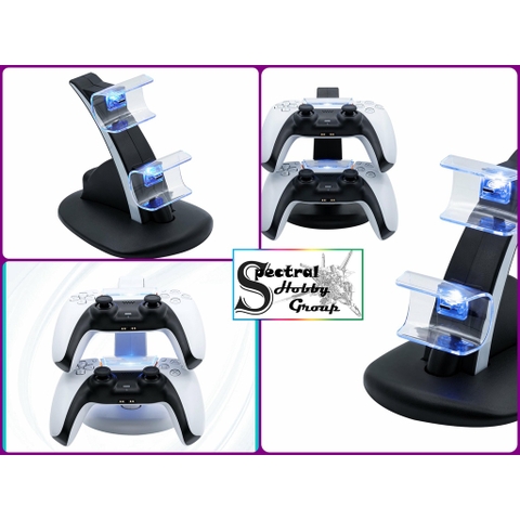 Đế dock sạc cho tay game console PS5 IPLAY DUAL CONTROLLER CHARGING STAND