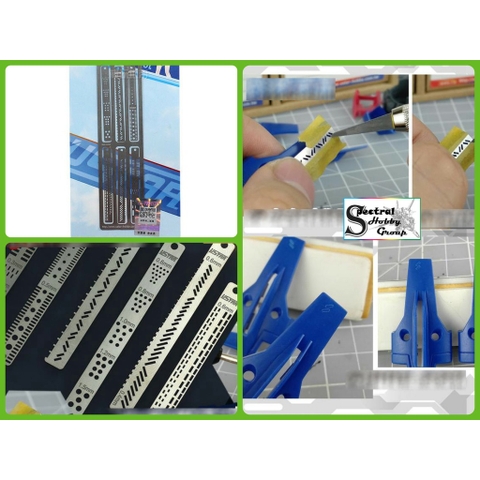 Dụng cụ mô hình Ustar Metal masking template detail line gundam UA80206