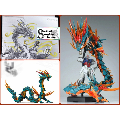 Mô hình lắp ráp Rồng xanh ShenX Shenxing Blue Azure Dragon Long ~86cm