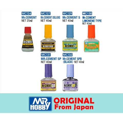 Keo Cement dính mô hình mr.hobby Deluxe Cement S SP SPB