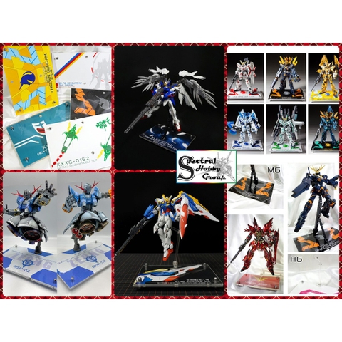 Đế giá đỡ action base MICA UC Gundam Rx-78-2 Unicorn Banshee Phenex NT01 Alex Nu Hinu rx93