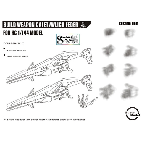 Phụ kiện mô hình HG 1/144 bộ vũ khí Build Weapon Caletvwlich feder RG BF