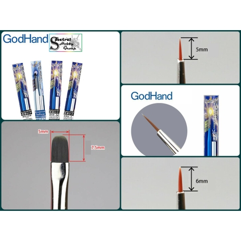 Dụng cụ bút vẽ cọ siêu mịn godhand face pen brushwork pro đầu nhọn - bẹt