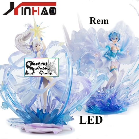 Mô hình tĩnh Figure 1/7 Crystal REM Re:Zero with led light 36cm HIGH QUALITY - XINHAO
