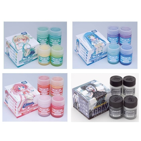 Sơn mô hình Mr.hobby Color set for beautiful girls ( blue | red | green | gray ) CS561 CS562 CS563 CS564