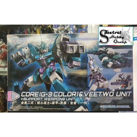 Mô hình lắp ráp HG 1/144 Core G3 Color & VEETWO + support weapon unit 006A