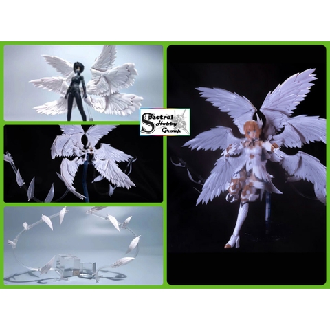 Phụ kiện mô hình cánh chim RCW Six Wing Angel cho Pretty armor girl PA 1/12 gundam 1/144 set