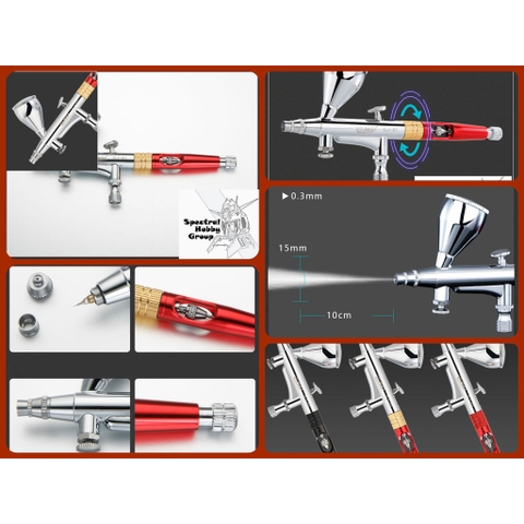 Bút sơn mô hình ENSJ Pen Airbrush SJ81 SJ-81 0.3mm Double Action