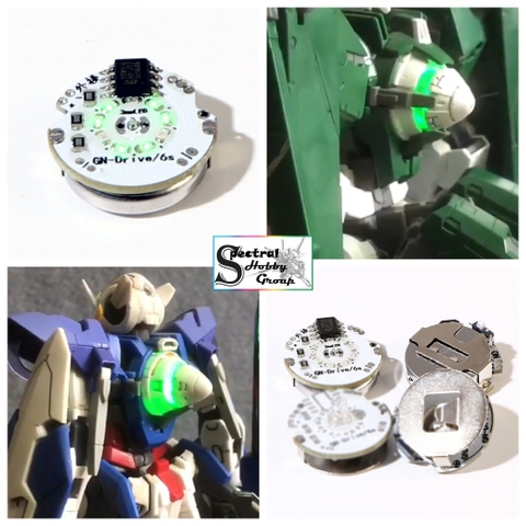Đèn Led chạy xoay từ tính GN Drive 00 Exia Dynames 00Q , ... cho mô hình gundam MG các loại khác