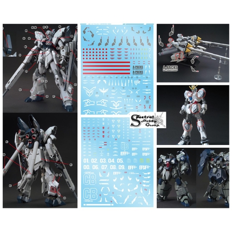Decal nước dán mô hình  HG Narrative Stein NT Gustav Karl UC Water Sticker