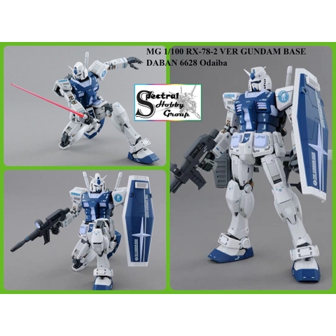Mô hình lắp ráp MG 6628 GBase RX78 Odaiba 1/100 RX-78-2 gundam daban