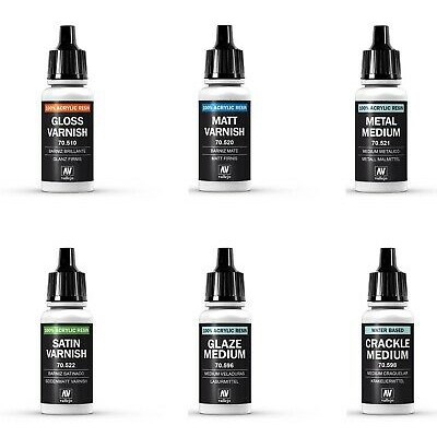 Sơn nước Acrylic Vallejo Mecha Varnish bảo vệ chóng mài AV 26517 70520 27701 Gloss Matt Protects painted