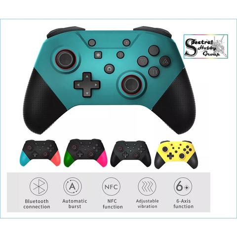 Tay cầm chơi game không dây SP5246 Pro controller wireless NFC 3D Joysticks wake up Bluetooth NS Switch PC steam