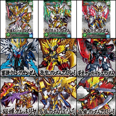 Mô hình lắp ráp Tam Quốc SD SANGOKU SOKETSUDEN series các mẫu gundam bandai