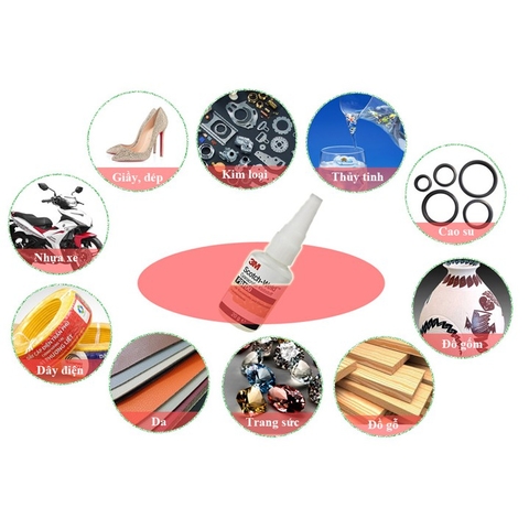 Dụng cụ Keo siêu dính 3M PR100 Plastic & Rubber Instant Adhesive cho mô hình và các loại đa năng