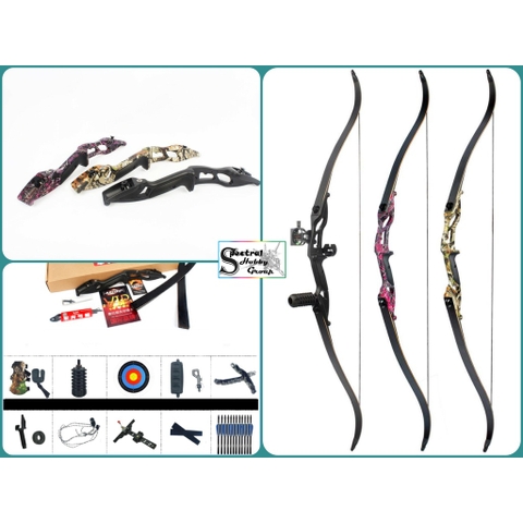 Bộ cung tên thể thao JUNXING F179 Recurve Bow 16+