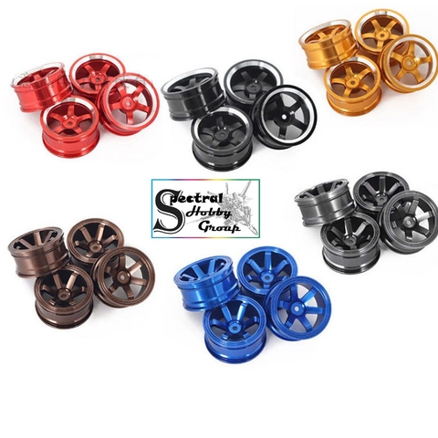 Phụ kiện RC Car: vành bánh xe kim loại HSP 94123 94122 aluminum alloy wheel tire frame các loại Accessories rc