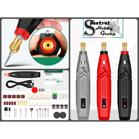 Máy khoan mài cầm tay không dây mini DEGUQMNT 6 cấp độ Rechargeable Wireless Lithium Electric Grinding MNT992703