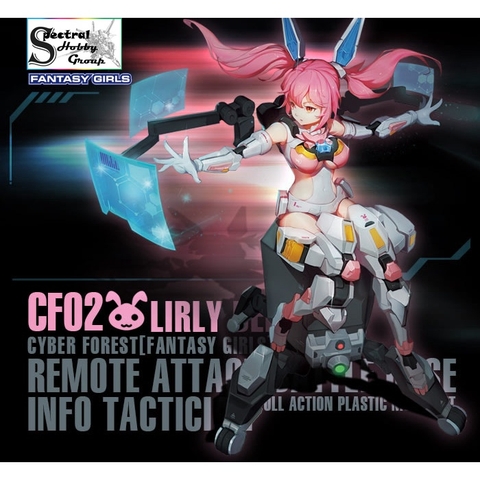 Mô hình lắp ráp Nukematrix CF02 Lirly Bell Cyber Forest Remote attack Battle Base Info Fantasy Girl PA