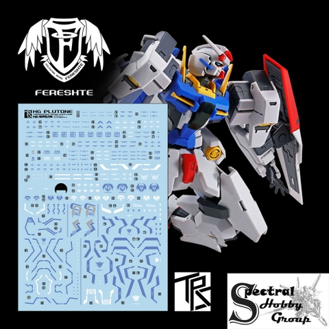 Decal nước dán mô hình HG Plutone gundam các loại Water sticker
